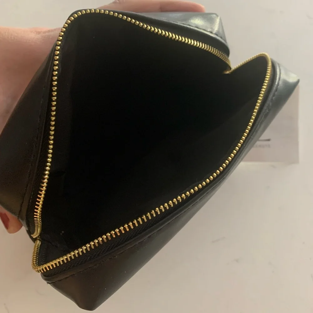 Yves Saint Laurent Black and Gold Cosmetic Pouch